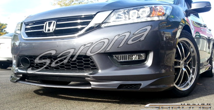 Custom Honda Accord  Sedan Front Add-on Lip (2013 - 2015) - $390.00 (Part #HD-009-FA)